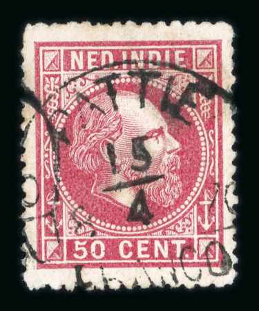 Pattie. 1870, 50 cent red with Pattie half-round franco. 4 recorded.
