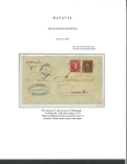 Batavia. 10 cent 1868 and 50 cent 1870 in mixed franking on envelope from Batavia to Deventer.