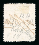 Klatten. 1870, 20 cent blue with a centred light strike of the rare Klatten mark, 2 examples known.