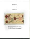 Madioen. 1870, 10 cent brown single on registered letter. Stamp cancelled by AANGETEEKEND.