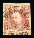Banda. 1864, 10 cent red with wide margins on all sides.