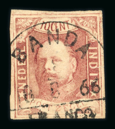 Banda. 1864, 10 cent red with wide margins on all sides.