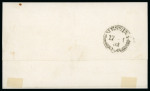 LICATA: 1861 Sardinia Newspaper Stamp 1c light grey (grigio chiaro) (Sassone 19d), five good to large margined singles, all tied by clear black LICATA cds, on 1862 (13.1) folded letter sheet to Messina, an interesting an