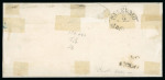 ROCCAPALUMBA: 1861 Sardinia 10c light brown, large margined single on foded cover to Palermo, neatly tied by oval ROCCAPALUMBA in black (Osf. black - PR.3), arrival bs.  Very fine and a cancellation rarity as there are o