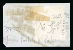 SALEMI: 1861 Sardinia 10c brown, large to very large margined single on fragment, tied oval OFFICINA POSTALE/SALEMI in black. Very fine and a wonderful example of this unique cancel, showpiece.  Expertise: Cert. Alberto 