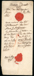 1789 VOC 1 gulden postmark in black (WdB 2c), very