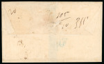 1846, “koper” postage due label, type Ic, with “Maill” spelling error.