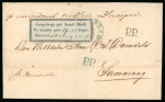 1846, “koper” postage due label, type Ic, with “Maill” spelling error.