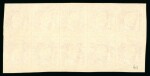 1864, 10 cent plate proof block of ten, on very thin paper. A major rarity in superb condition.