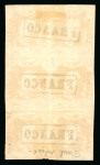 1864, 10 cent red, block of six, pos. 2-3, 12-13, 22-23,