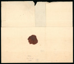 1864, 10 cent red on letter from the sub-post office Meester Cornelis.