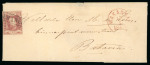 1864, 10 cent red on letter from Makassar 17.5 1865