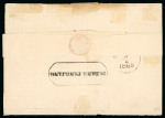 1864, 10 cent red on letter from Padang Pandjang via Padang 29.7 1865.
