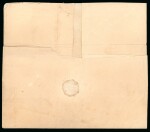 1864, 10 cent red on folded letter sent from sub-post