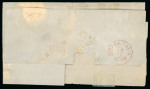 Kedirie. 1864, 10 cent red on folded letter sent from Blitar. 