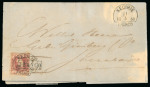 Kedirie. 1864, 10 cent red on folded letter sent from Blitar. 