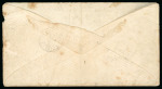 Batavia. 10 cent 1868 and 50 cent 1870 in mixed franking on envelope from Onrust