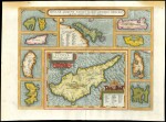1603 Ortelius coloured copper engraving. Magnificent composite map, based on the cartography of Abraham Ortelius