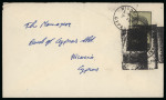 1960s Group of three locally used covers, franked with 10m and 20m values, all tied by KIBRIS TÜRK POSTALARI star-and-crescent cancellations. One cover, addressed to Nicosia, has the stamp and Turkish cancellation oblite