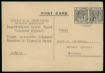 1903–33 Picture Postcards: Group of three picture postcards, each illustrating different taxed postal usages, with three different tax markings represented. Also includes examples bearing Swiss and United States Postage 