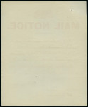 1932 Post Office Notice, displayed at Famagusta, advising the closing times for the despatch of mails to Europe and the United States via Lloyd Triestino steamship service. An unusual and scarce official postal notice, i