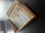 1924–34 Attractive group of 17 items, comprising 16 covers and postcards together with a 45pi revenue stamp affixed to a passport page. Featuring a wide variety of frankings and usages from Larnaca, Limassol, Kyrenia, Ni