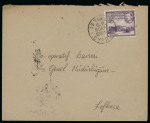 1947 (16 Dec.) Envelope from Istingo to Lefkosa, franked with KGVI 1½pi, tied by the scarce ISTINGO G.R. RURAL SERVICE/CYPRUS datestamp. A fine and scarce example of Rural Service postal history.  Note: Istingo (also rec