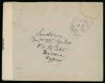 1941–53 Rural Service Cancellations: Attractive group of 17 covers, all bearing 1½pi frankings tied by a wide variety of Rural Service handstamps, including Akanthou, Colossi, Kato Drys, Mandraes, Millia F.A., Moni, Odou