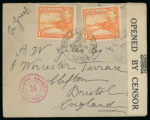 1941–53 Rural Service Cancellations: Attractive group of 17 covers, all bearing 1½pi frankings tied by a wide variety of Rural Service handstamps, including Akanthou, Colossi, Kato Drys, Mandraes, Millia F.A., Moni, Odou