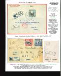 1939–45 Second World War Censorship. Attractive group of eight covers and two fragments, all bearing a variety of KGVI Pictorial frankings and displaying an excellent range of wartime censor labels and handstamps, includ