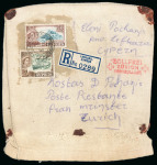 1955–60 QEII. Attractive assembly of sixteen covers and registered envelopes illustrating a wide range of frankings and postal usages, including express mail, a registered linen sack from Lefkara to Zurich, boxed A.R., f