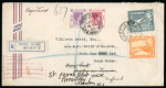 1921–54 Tax and Postage Due Usages. Attractive assembly of eighteen covers and cards illustrating a wide range of Tax and Postage Due markings and frankings. Includes incoming mail from Canada, Hong Kong, Kenya, Uganda &