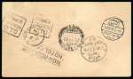 1930–41 Airmail Usages. Attractive selection of eight flight covers, including the 1930 hydroplane service from Limassol to Alexandria, 1932 first flights from Cyprus to India, Athens, and London, and a 1941 China Clippe
