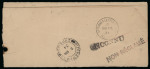 1934–37 Official O.H.M.S. folded entires, selection of three different, each bearing a variety of linear "NON RÉCLAMÉ" instructional markings in black, with one additionally showing the scarce "INCONNU" marking. A very f