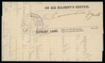 1931–33 Official Mail. Selection of four different O.H.M.S. folded entires, showing a variety of Rural Service handstamps and official postal usages. A scarce and attractive group of Cyprus official postal history (4).