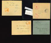 1942–76 Red Cross. Interesting group of covers and documents relating to the Red Cross, including a cover with the red BRITISH WAR ORGANISATION / CYPRUS cachet sent free of postage from Nicosia to Larnaca, together with 