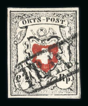 1850, Orts-Post ohne Kreuzeinfassung, Type 39