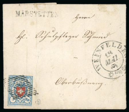 1852, Rayon I hellblau, Type 20 des Steins C2-LO