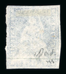 1854, kompletter Satz der 4 Werte 5, 10, 15 und 40 Rp.