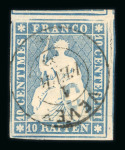 1854-1857, kleines Los mit 4 Strubel