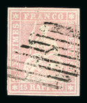 1854-1857, kleines Los mit 4 Strubel