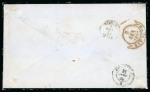 1854, 40 Rp. grün, 3. Münchner Druckperiode im Paar