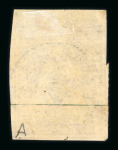 1854-1862, kleine Steckkarte mit 6 seltenen Strubel