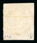 1854-1862, kleine Steckkarte mit 6 seltenen Strubel