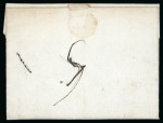 1813, Faltbrief von Genf nach Sisteron