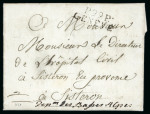 1813, Faltbrief von Genf nach Sisteron