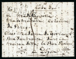 1803, Faltbrief von Genf nach Dijon