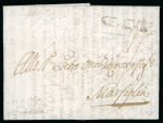 Alte Eidgenossenschaft: 1760, Faltbrief von Genf nach Marseille