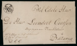 1788, "VOC 6 St." Handstamp (WdB 1). Bold strike of the rare 6st.