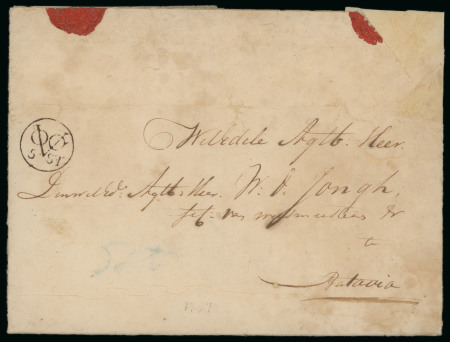 1799, "VOC 5 St" Handstamp (WdB 5c). Perfect strike